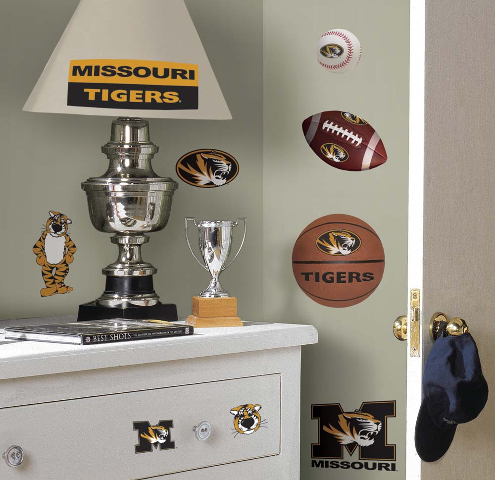 Missouri Tigers Peel and Stick Applique / Wall Decal Set