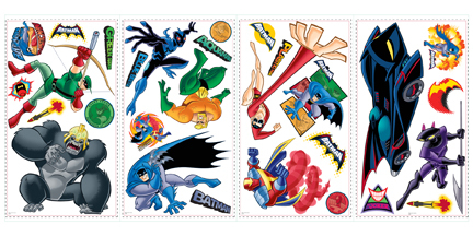 Roommates RMK1477SCS Batman Brave Bold Peel Stick Wall Decal
