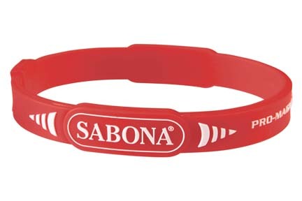 Red Pro Magnetic Sport Wristband (Western Package) from Sabona