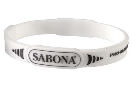 White Pro Magnetic Sport Wristband (Western Package) from Sabona