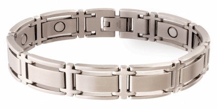 Executive Symmetry Silver Magnetic Bracelet from Sabona