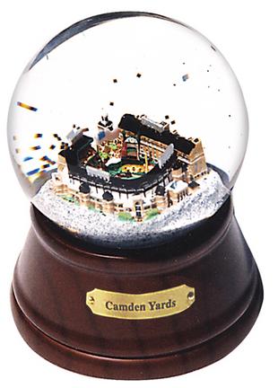 Camden Yards (Baltimore Orioles) MLB Baseball Stadium Snow Globe with Microchip Activated Song