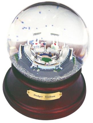 Dodger Stadium (Los Angeles Dodgers) MLB Baseball Stadium Snow Globe with Microchip Activated Song