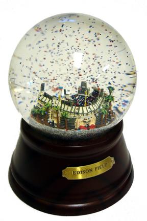 Edison Field (Anaheim Angels) MLB Baseball Stadium Snow Globe with Microchip Activated Song