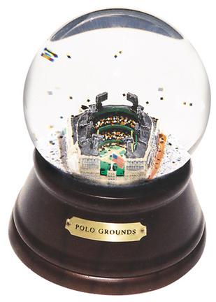 Historic Polo Grounds (New York Giants) MLB Baseball Stadium Snow Globe with Microchip Activated Song