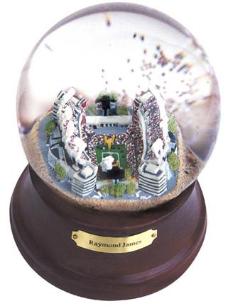 Raymond James Stadium (Tampa Bay Buccaneers) NFL Football Stadium Snow Globe with Microchip Activated Song