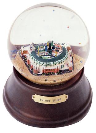 Turner Field (Atlanta Braves) MLB Baseball Stadium Snow Globe with Microchip Activated Song