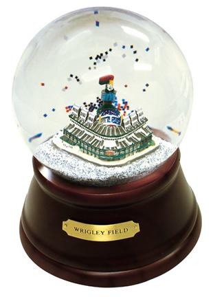 Wrigley Field (Chicago Cubs) MLB Baseball Stadium Snow Globe with Microchip Activated Song