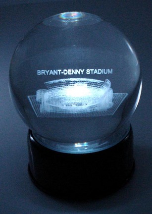Bryant-Denny Stadium (Alabama Crimson Tide) Laser Etched Crystal Ball
