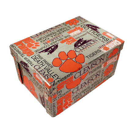 Clemson Tigers Boxxer Folding Storage Box - Pack of 4