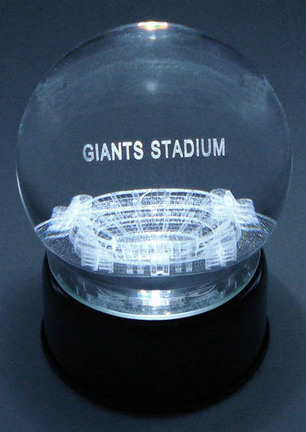 Giants Stadium (New York Giants) Etched Crystal Ball