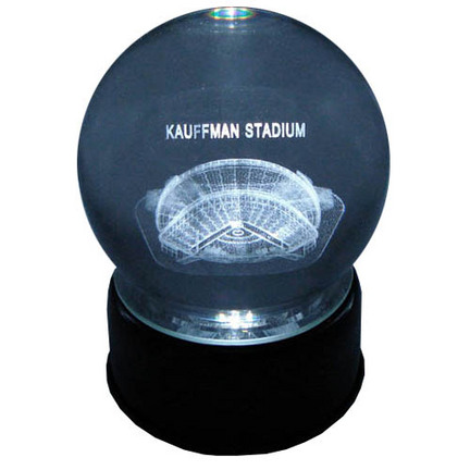Kauffman Stadium (Kansas City Royals) Laser Etched Crystal Ball