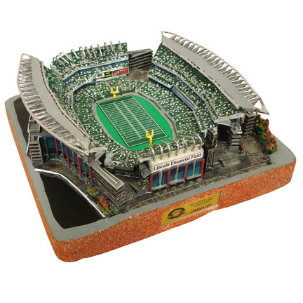 Lincoln Financial Field (Philadelphia Eagles) Limited Edition NFL Football Replica Stadium - Gold Series