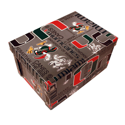Miami Hurricanes Boxxer Folding Storage Box - Pack of 4
