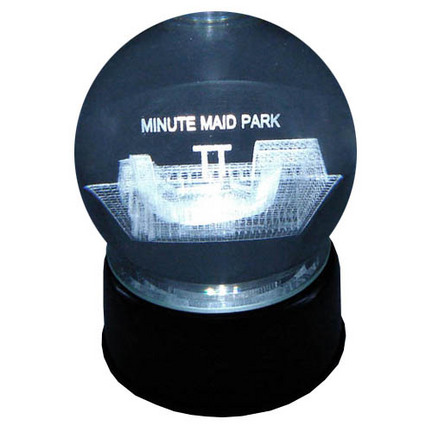 Minute Maid Park (Houston Astros) Laser Etched Crystal Ball