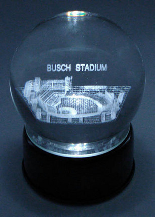 Busch Stadium ( St. Louis Cardinals) Laser Etched Crystal Ball
