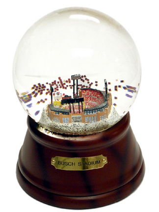 Busch Stadium (St. Louis Cardinals) MLB Baseball Stadium Water Globe With Microchip Activated Song 