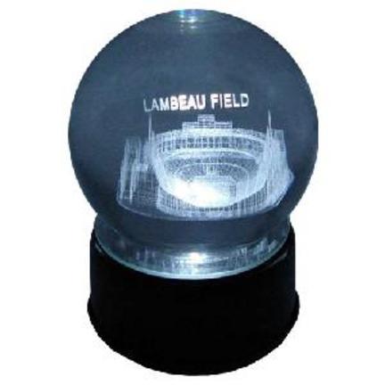 New Lambeau Field (Green Bay Packers) Etched Crystal Ball