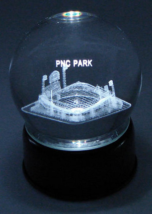 PNC Park (Pittsburgh Pirates) Etched Crystal Ball