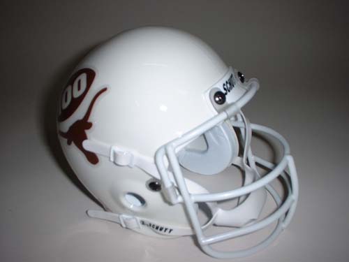 Texas Longhorns (1969) Mini Throwback Football Helmet from Schutt