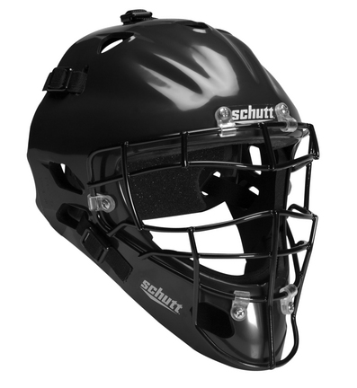 Schutt Hockey Style Umpire / Catcher's Helmet with Face Mask (Black)