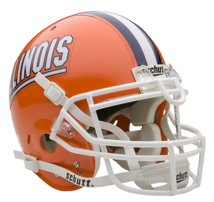 Illinois Fighting Illini NCAA Schutt Full Size Authentic Football Helmet