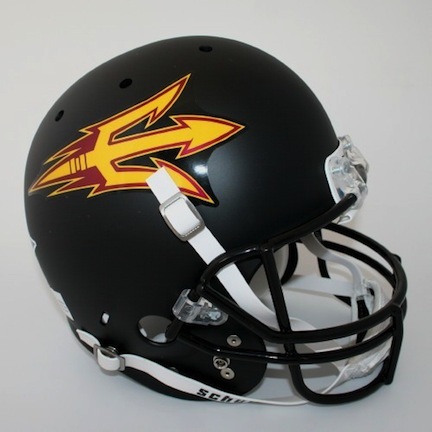 Arizona State Sun Devils NCAA Schutt Full Size Authentic Football Helmet (Black)