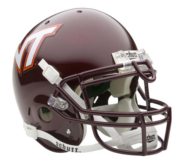 Virginia Tech Hokies NCAA Schutt Full Size Authentic Football Helmet