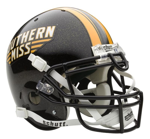 Southern Mississippi Golden Eagles NCAA Schutt Full Size Authentic Football Helmet