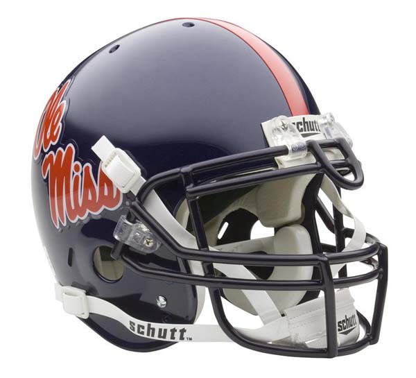 Mississippi (Ole Miss) Rebels NCAA Schutt ''Air'' Full Size Authentic Football Helmet 