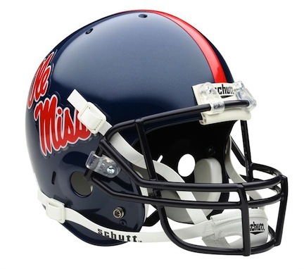 Mississippi (Ole Miss) Rebels NCAA Schutt Full Size Replica Football Helmet 