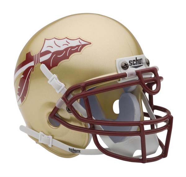 Florida State Seminoles NCAA Mini Authentic Football Helmet From Schutt
