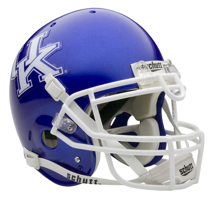 Kentucky Wildcats NCAA Schutt Full Size Replica Football Helmet - Blue with White Logo