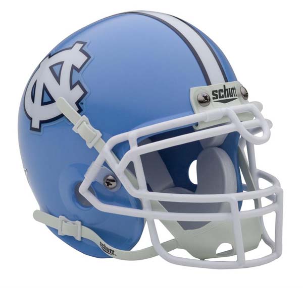 North Carolina Tar Heels NCAA Mini Authentic Football Helmet From Schutt