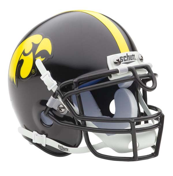 Iowa Hawkeyes NCAA Mini Authentic Football Helmet From Schutt