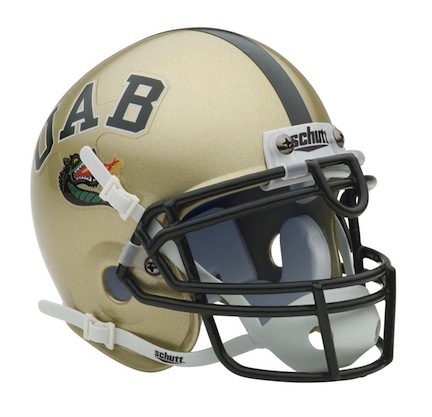 Alabama (Birmingham) Blazers NCAA Mini Authentic Football Helmet From Schutt