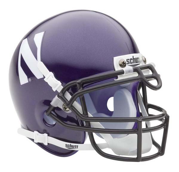 Northwestern Wildcats NCAA Mini Authentic Football Helmet From Schutt