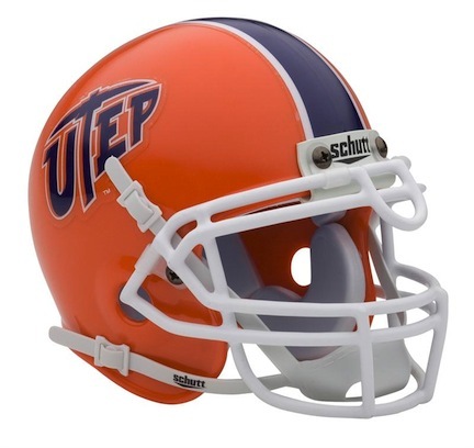 UTEP Texas (El Paso) Miners NCAA Mini Authentic Football Helmet From Schutt