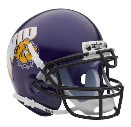 Western Illinois Leathernecks NCAA Mini Authentic Football Helmet From Schutt