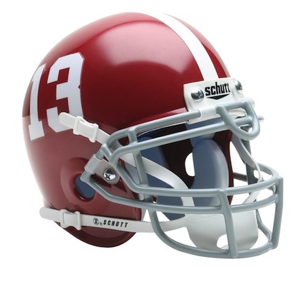 Alabama Crimson Tide NCAA Mini Authentic Football Helmet From Schutt