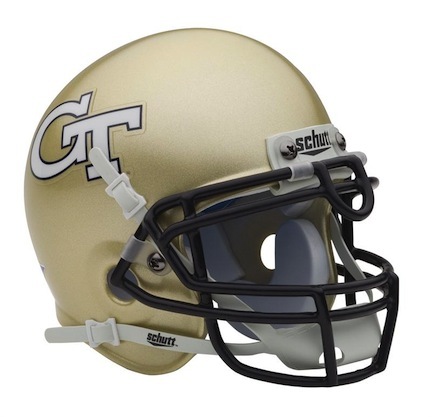 Georgia Tech Yellow Jackets NCAA Mini Authentic Football Helmet From Schutt