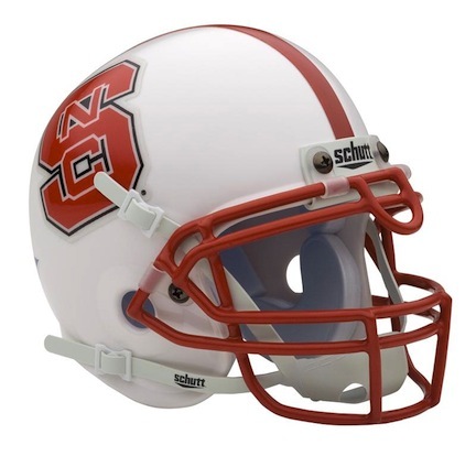 North Carolina State Wolfpack NCAA Mini Authentic Football Helmet From Schutt