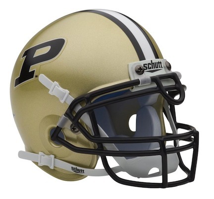 Purdue Boilermakers NCAA Mini Authentic Football Helmet From Schutt