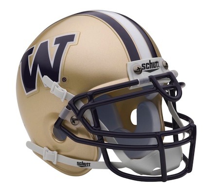 Washington Huskies NCAA Mini Authentic Football Helmet From Schutt