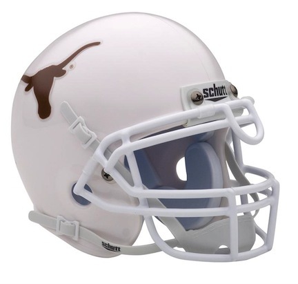Texas Longhorns NCAA Mini Authentic Football Helmet From Schutt