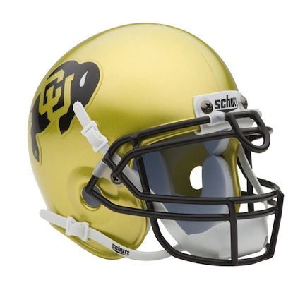 Colorado Buffaloes NCAA Mini Authentic Football Helmet From Schutt