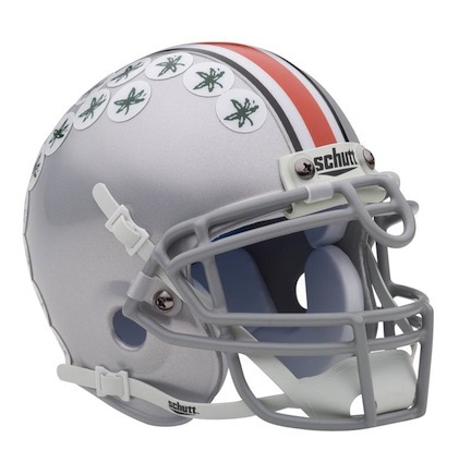 Ohio State Buckeyes NCAA Mini Authentic Football Helmet From Schutt