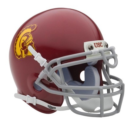 USC Trojans NCAA Mini Authentic Football Helmet From Schutt