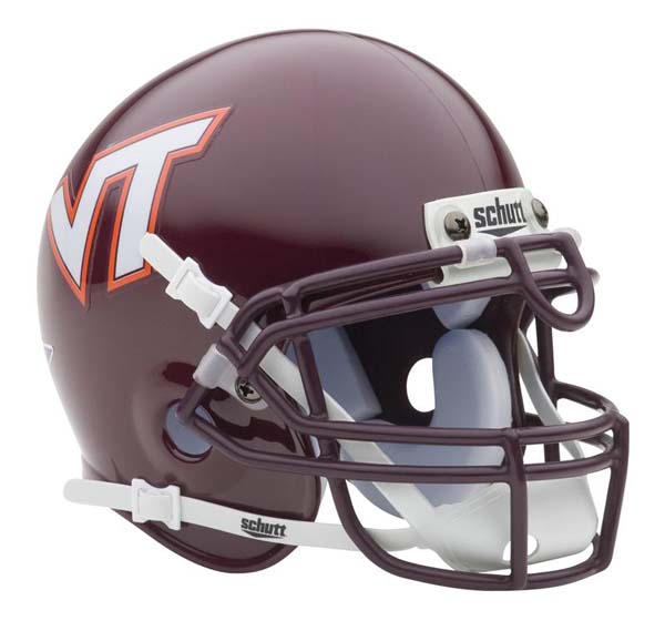 Authentic | Virginia | Football | Hokies | Helmet | Tech | NCAA | From | Mini