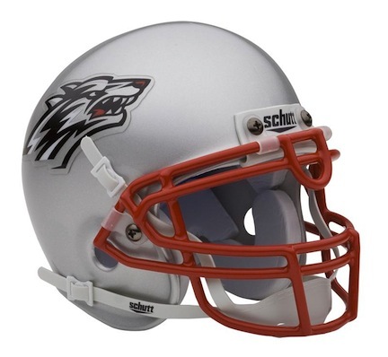 New Mexico Lobos NCAA Mini Authentic Football Helmet From Schutt